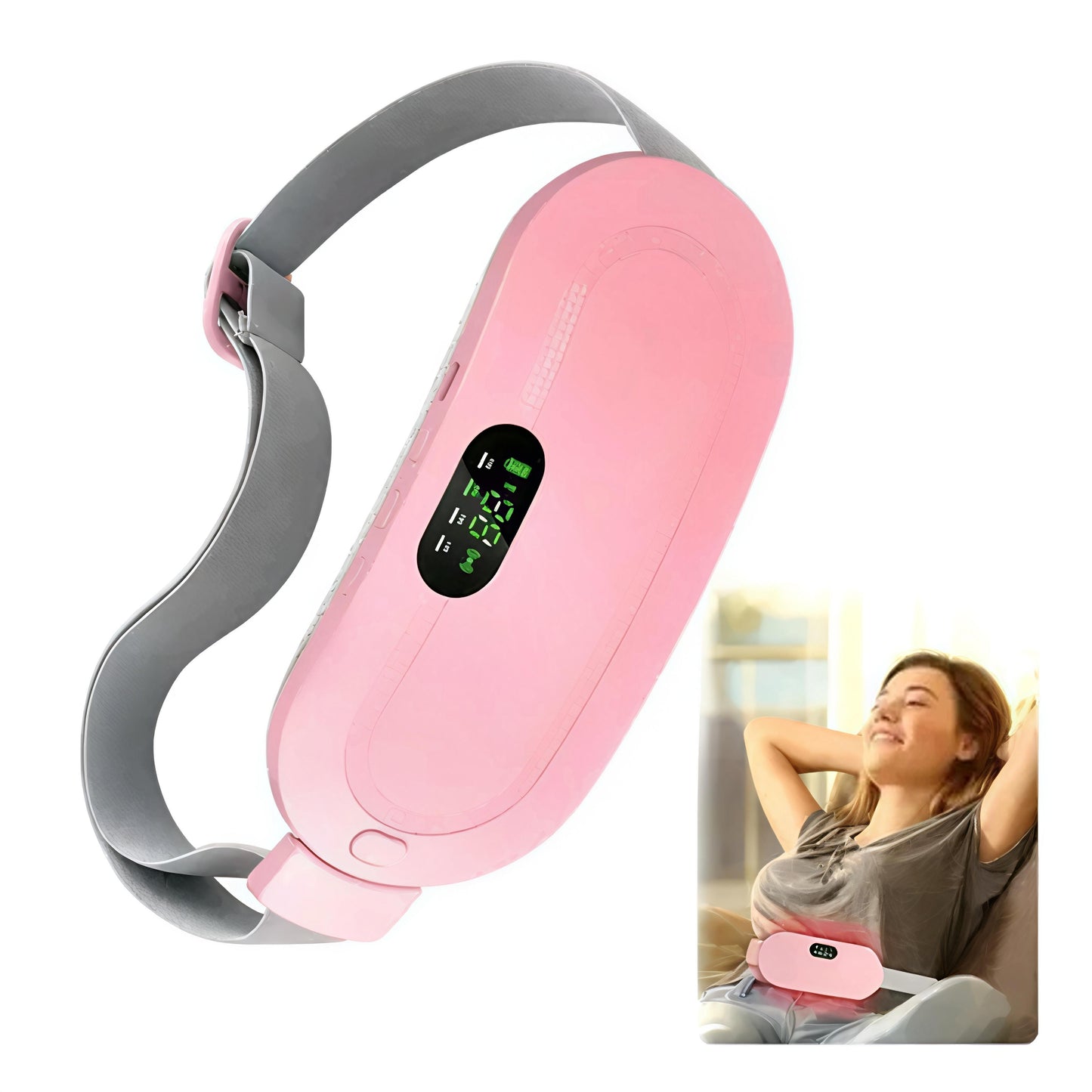 Premium Electric Heating Belt for Period Pain Relief | Rechargeable Warm Therapy