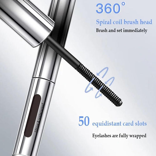 Ultra 4D Fiber Lash Waterproof Mascara | Long & Voluminous Curl Lift | Smudge-Free 12H