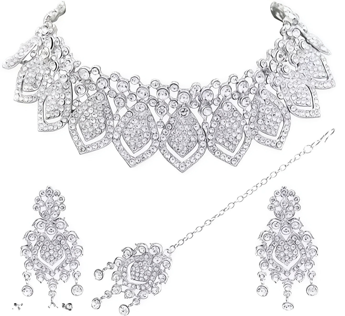 Alloy Silver Jewel Set