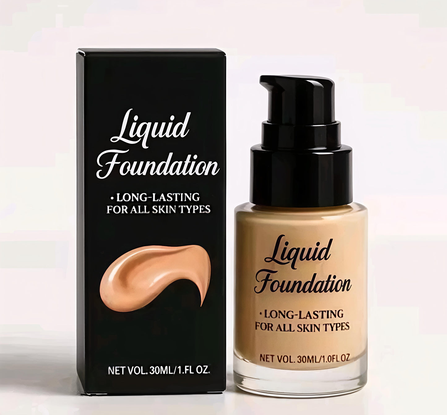 HD Liquid Foundation With Concealer & Banana Loose Powder