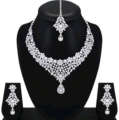 Rhodium Plated Jewelry set for girls and women