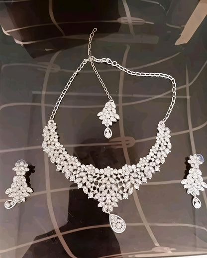 Rhodium Plated Jewelry set for girls and women