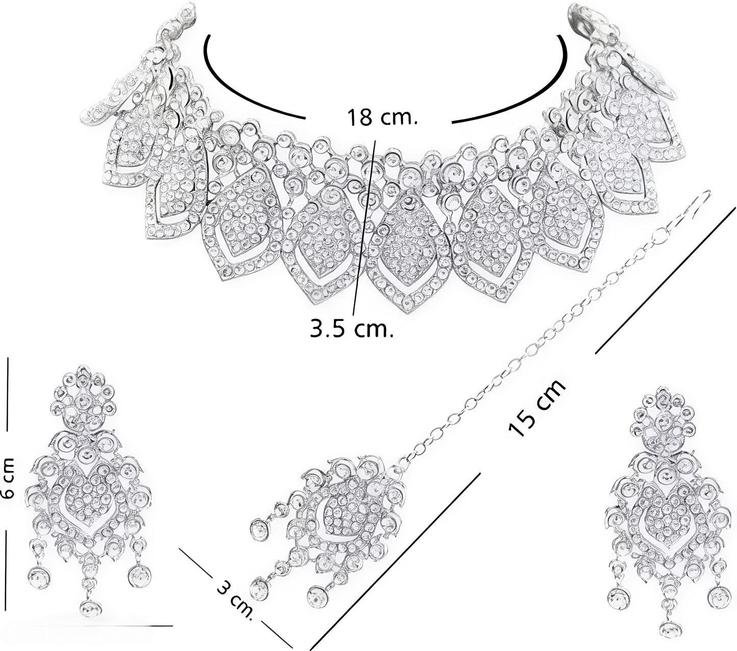 Alloy Silver Jewel Set